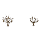 Paire d’appliques épis de blé