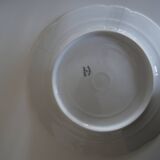 5 flat plates Alfred Hache & C°-V- White Porcelain