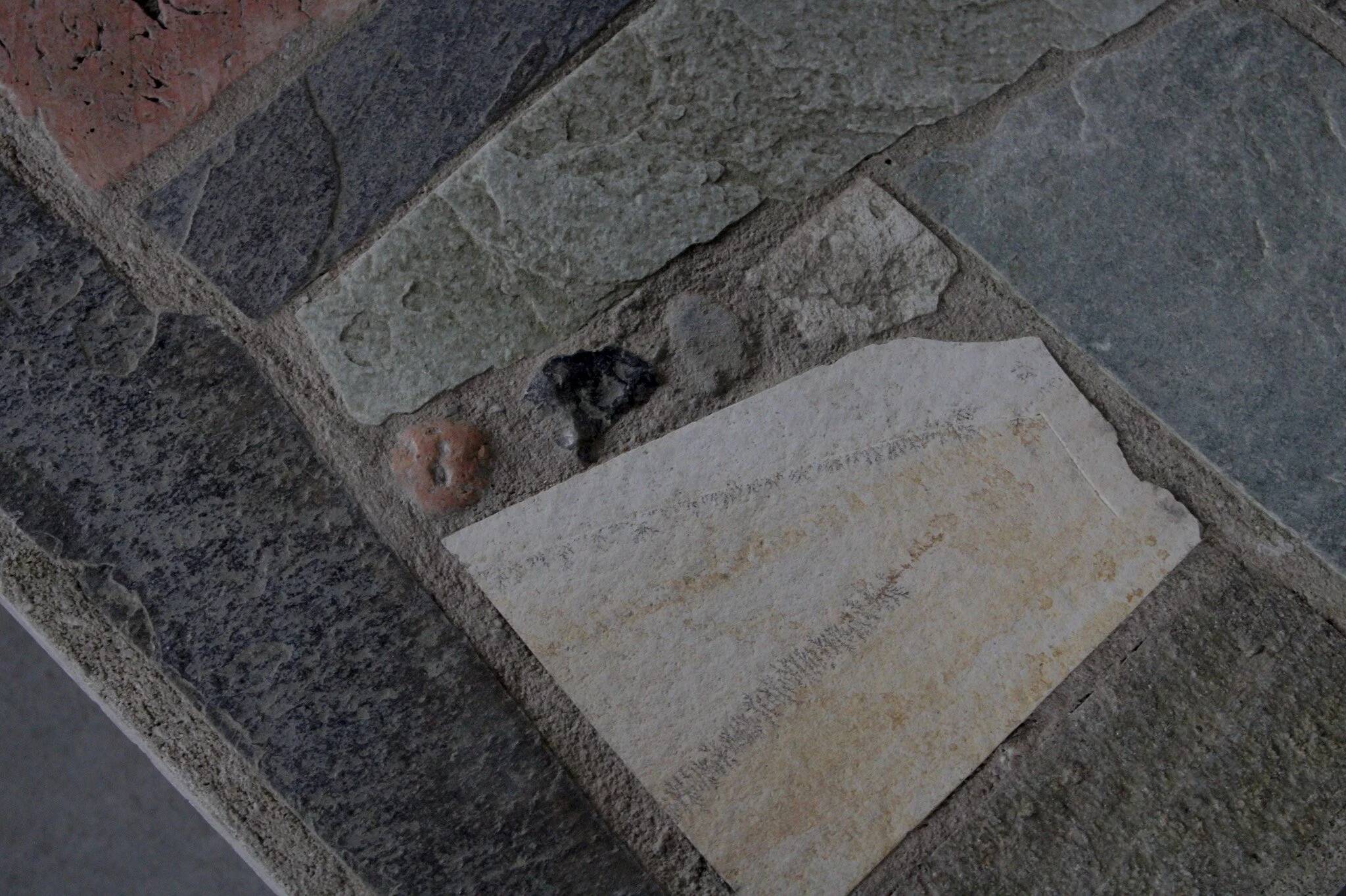 Concrete and stone coffee table - Netherlands 1960s