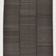 6x9 Gray & Black Striped Vintage Kilim Rug, 183x269Cm