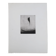 Gravure abstraite minimaliste en noir et blanc de Terry Haass, années 60