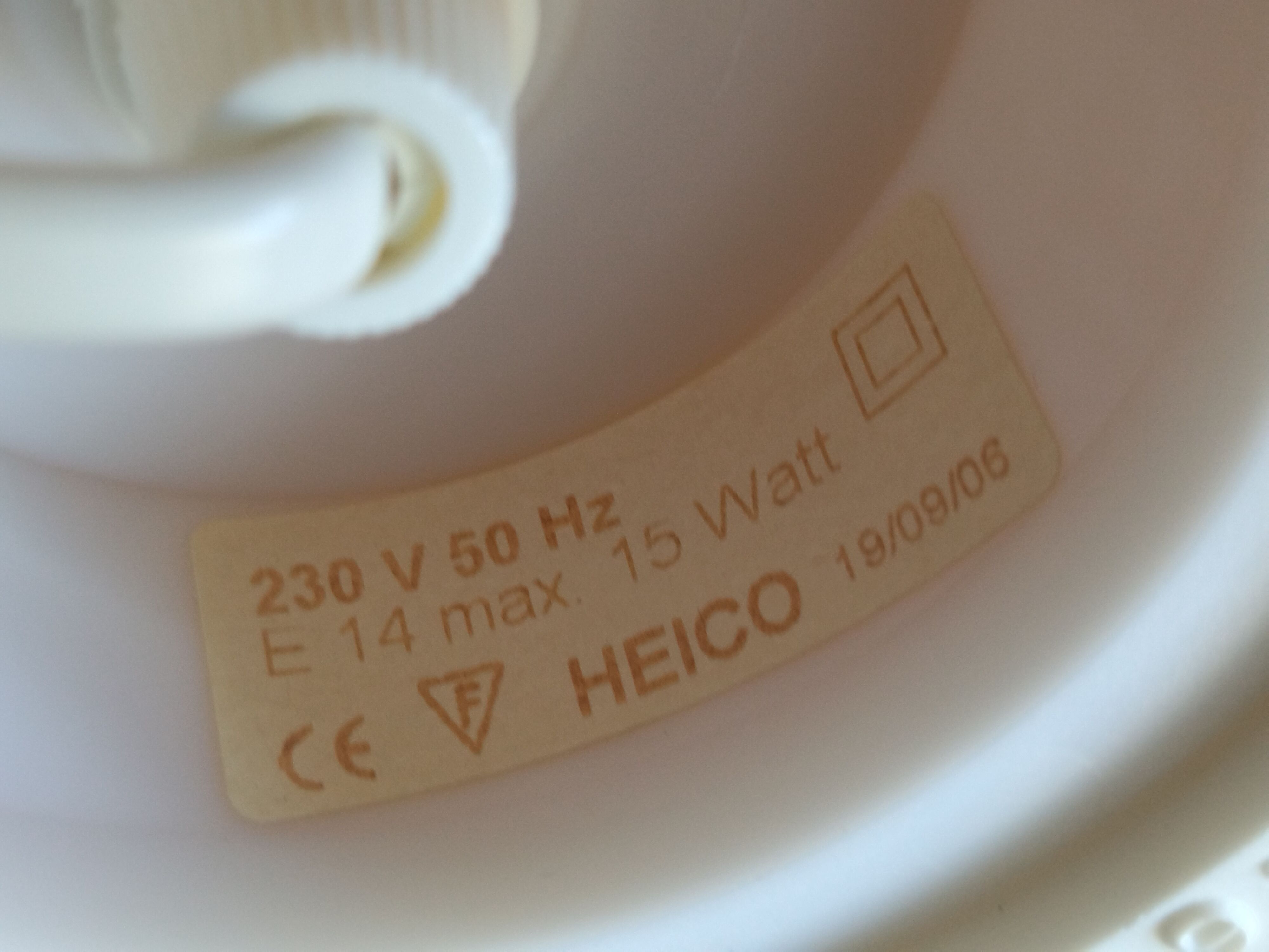 Paire de lampes champignon Heico vintage