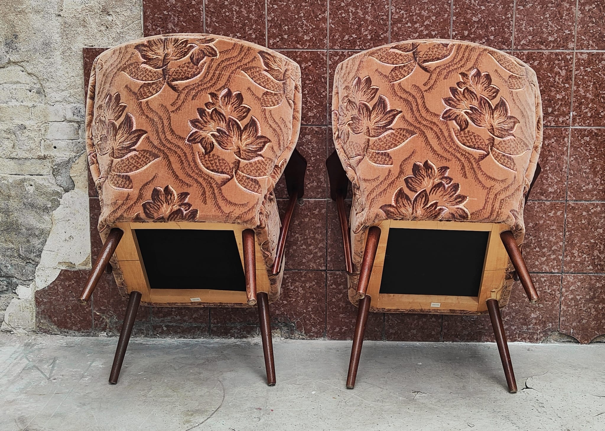Set de 2 fauteuils de cocktail mid century