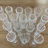 16 crystal champagne flutes