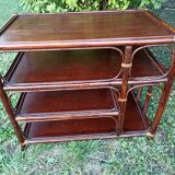 Bamboo and wicker shelf