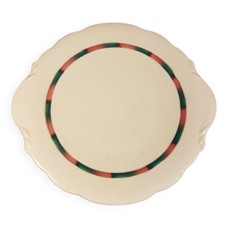 Old round presentation dish