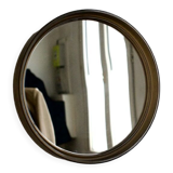 Mirror round cap 70s in smoked amber plexi