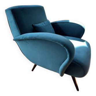 Branco sober blue armchair Branco