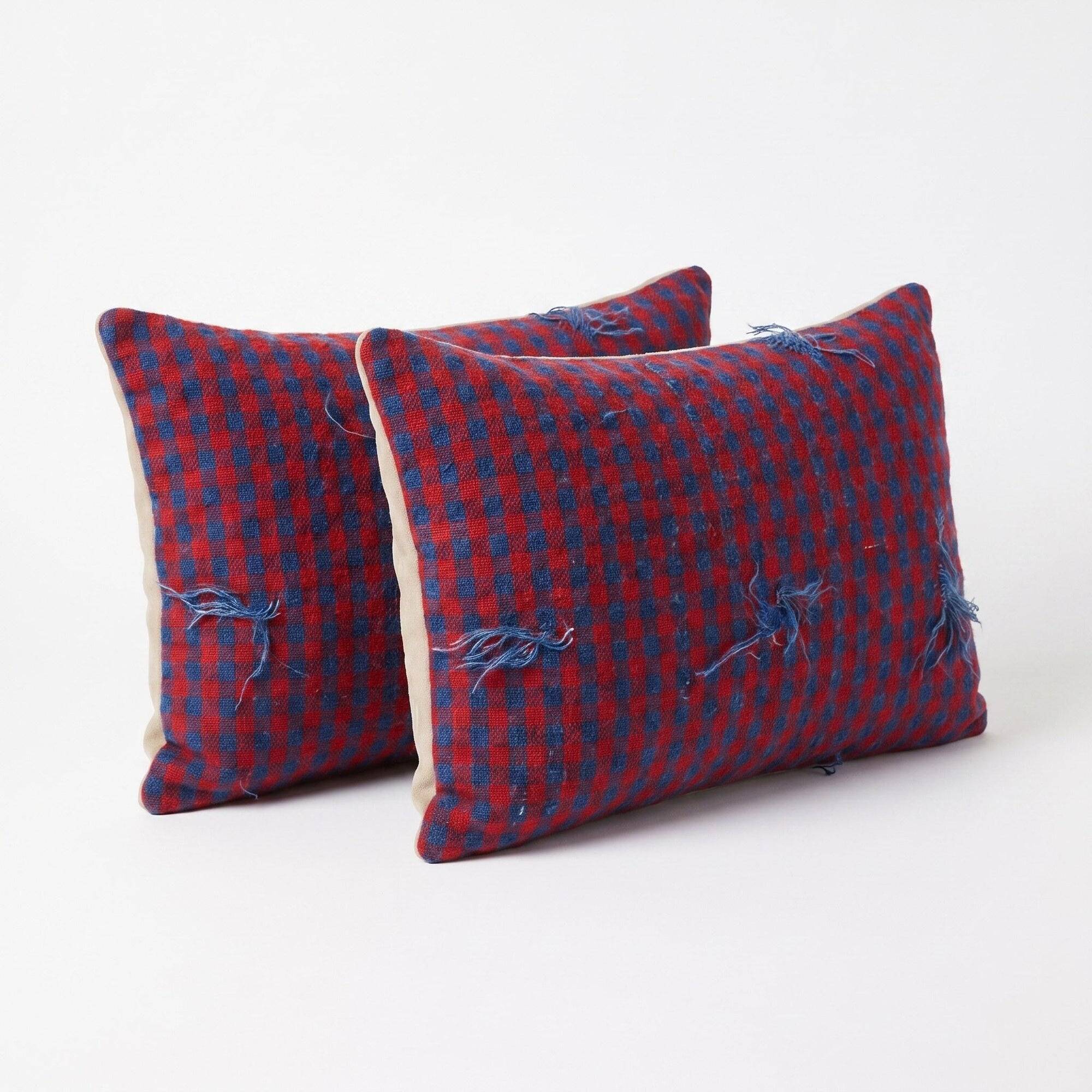 Set of 2 vintage kilim cushion covers 38x58 cm
