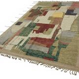 Handmade Turkish One of a Kind 203 cm x 310 cm Multicolor Wool Carpet