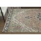 1970s Vintage Turkish Oushak Handmade Wool Cotton Pink Runner Rug 153x320