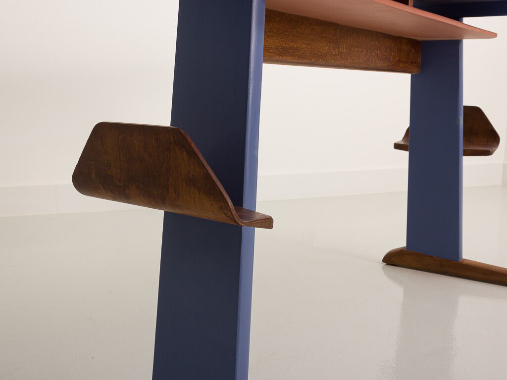 Casala school desk in solid beech, circa 1960