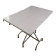 Table de cuisine pliable en formica gris et blanc