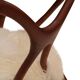 Paire de fauteuils sculpturaux en bois, Italie