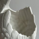 White ceramic egg basket