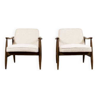 Pair of GFM 87 Armchairs Juliusz Kędziorek for Gościcińskie Furniture Fabryki, 1960s