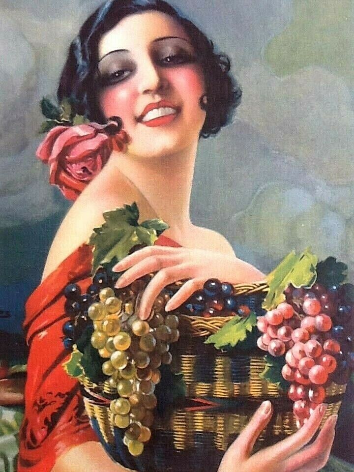 Poster / Old advertising on cardboard