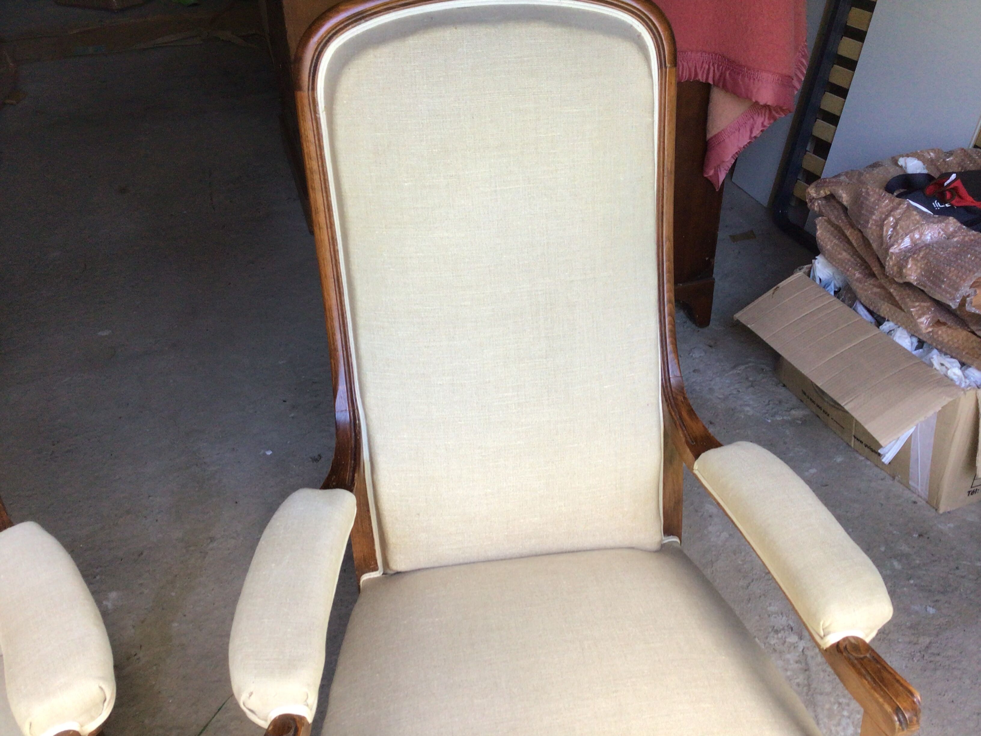 Set of 2 Voltaire armchairs