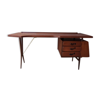 Mid-Century Dutch Modern Writing Desk by Louis Van Teeffelen for Wébé, 1950s