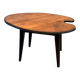 Table basse palette de peintre et pieds compas