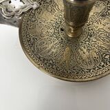 Bougeoir a main en bronze  dans le style perse Qajar France fin XIXe