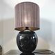 Vintage black ceramic globe lamp – Montgolfier Ceramics (Durta)