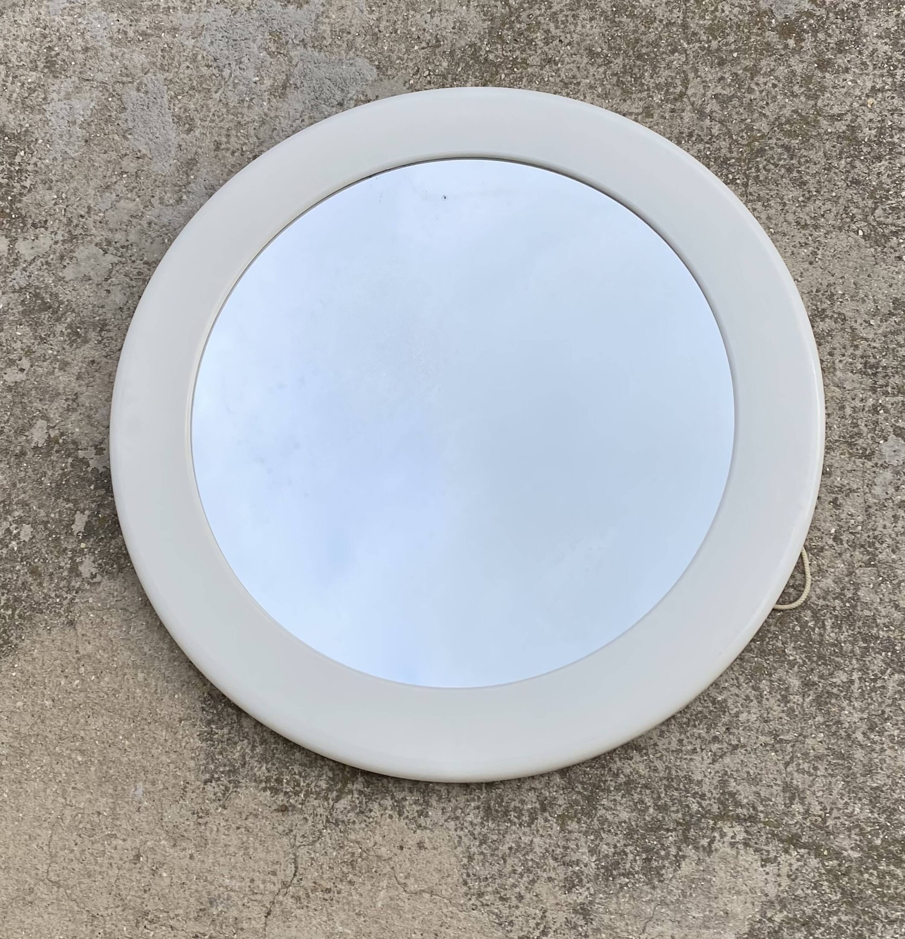 Vintage SYLA round mirror from 1960
