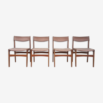 Set of 4 chairs by Erik Buch