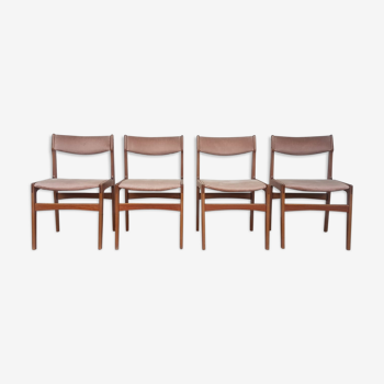 Lot de 4 chaises par Erik Buch