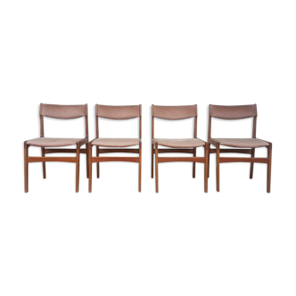 Lot de 4 chaises par Erik Buch