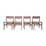 Lot de 4 chaises par Erik Buch