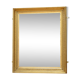 Miroir mural en bois doré français - 86x105cm