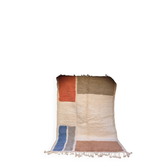 Ecru Beni Ourain rug 250 x 50 cm