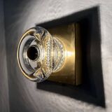 Vintage Peill & Putzler Ice glass Wall Lamp , 1970s