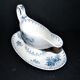 Sarreguemines U&C Flore sauce boat in earthenware with blue flowers