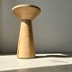 Side table, end of sofa in natural mango monoxyl conical tray H:50cm