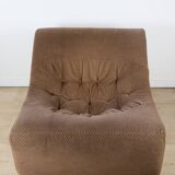 Vintage velvet armchair, 1970