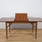 Table à manger en teck extensible du milieu du siècle Everest, années 1960