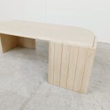 Vintage travertine coffee table, 1970s