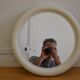 round white plastic mirror 1970s 1970 United Kingdom D:44cm