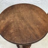Guéridon Art Déco console bois noyer, table desserte