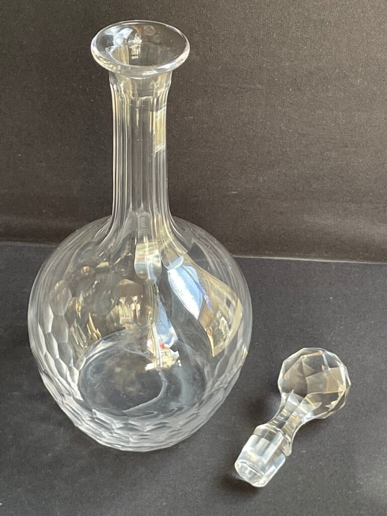 Crystal cut decanter