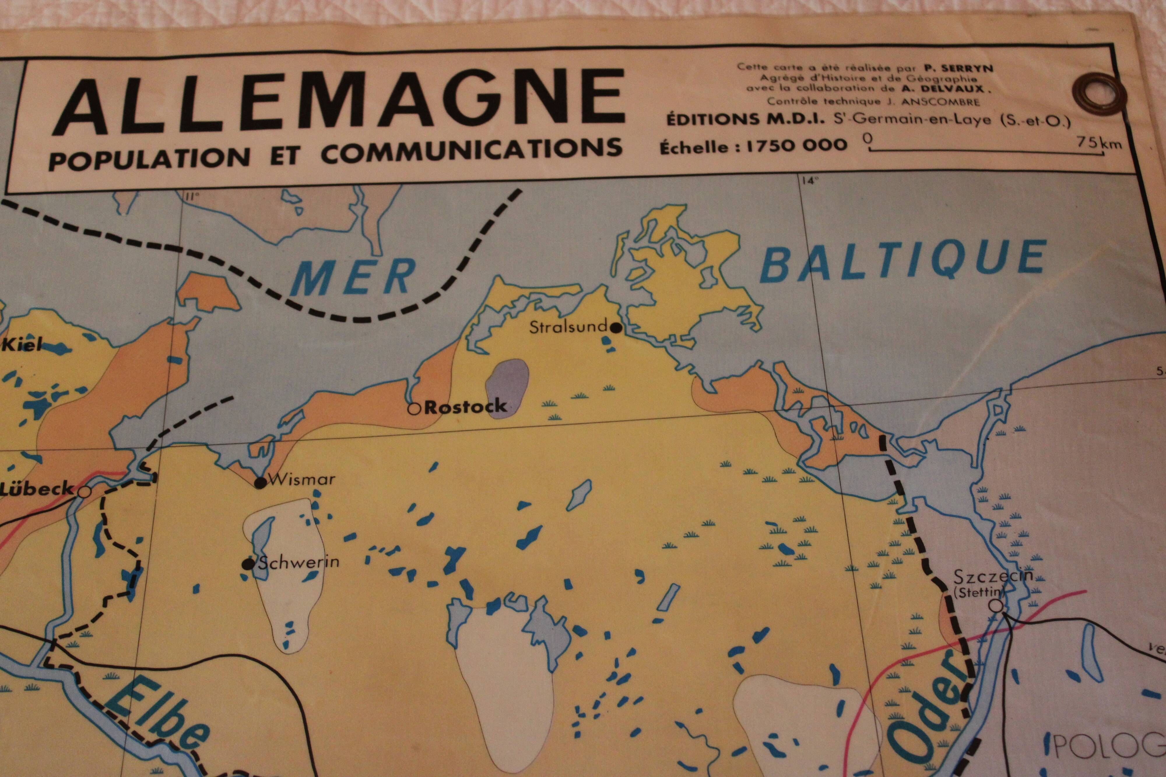 Old frg/gdr school map