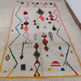 Handmade wool Berber rug 278x152cm