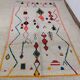Handmade wool Berber rug 278x152cm