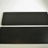 Black and gold metal wall shelf from the 1960s