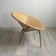 Vintage laminated rattan chair