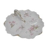 Ancien plat serviteur mendiant porcelaine