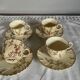 Tasses à café et soucoupes Louis XV Sarreguemine