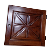 Porte ancienne en bois avec serrure